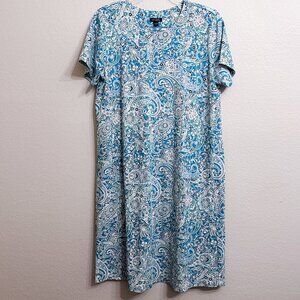 J. Jill Wearever Paisley Print Dress